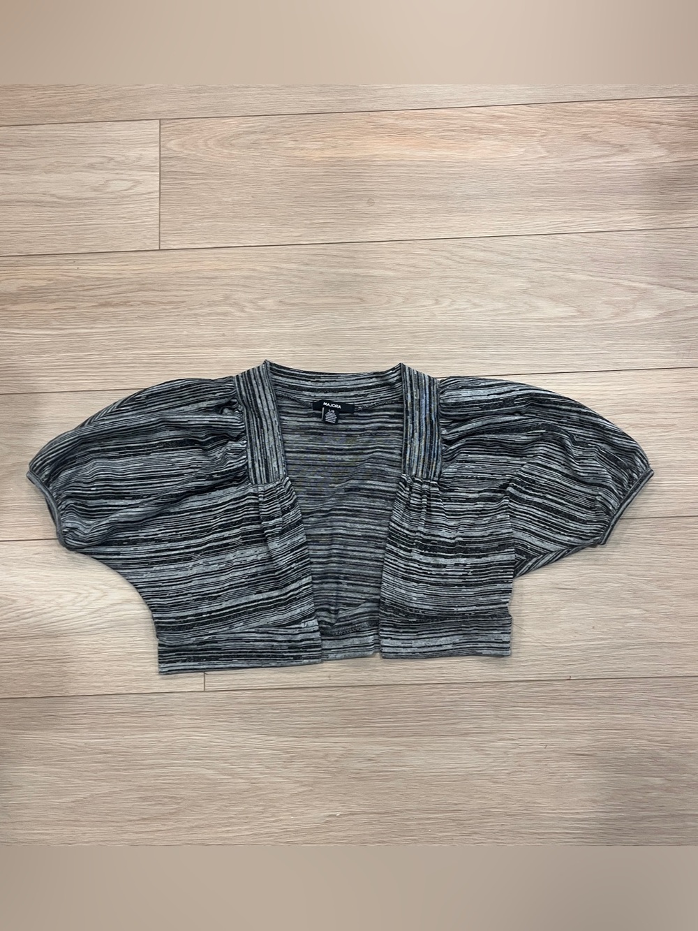 Majora Y2K Space Dye Cropped Bolero Cardigan Shrug Size M